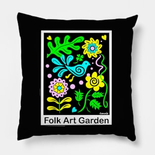 Flying Bird Flower Garden Pillow