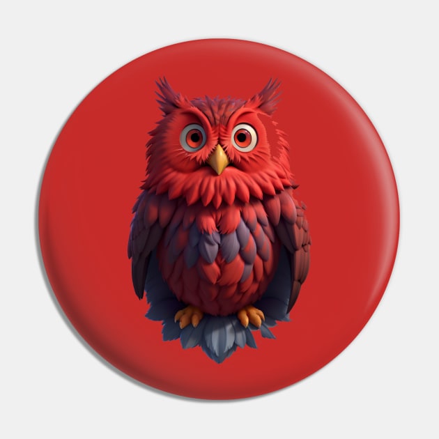 FUNNY OWL Pin by HTA DESIGNS