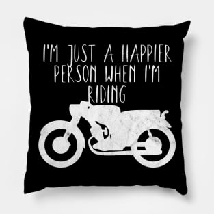 Motorcycle happier person riding Pillow