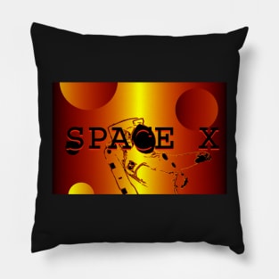 Space X face mask design A Pillow