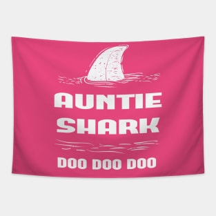 Auntie Shark, Auntie Shark Shirt, Aunt Shark tee, Auntie Doo Doo Doo Shirt, Aunt Gift Shirt, Shark Family Shirts, Aunt Pregnancy Reveal Tee Tapestry