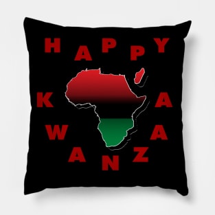 Happy Kwanzaa Red Pillow