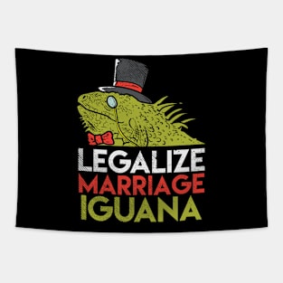 Legalize Marriage Iguana Tapestry