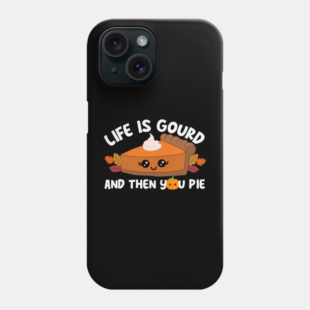 Funny Thanksgiving Pumpkin Pie Phone Case by Shirts by Jamie