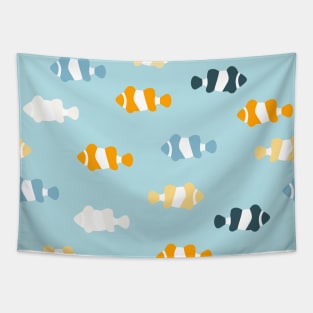 Abstract clown fish drawing Tapestry