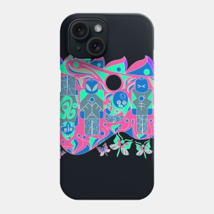 mayan soccer team in alien suits ecopop Phone Case