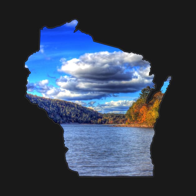 Wisconsin State Outline (Devil's Lake State Park) by gorff