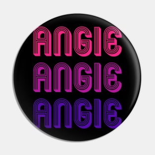 Angie - Retro Minimal Line Pattern Pin