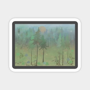 Green Forest Magnet