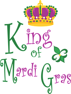 King of Mardi Gras Magnet