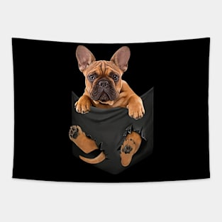 French bull dog with love Tapestry