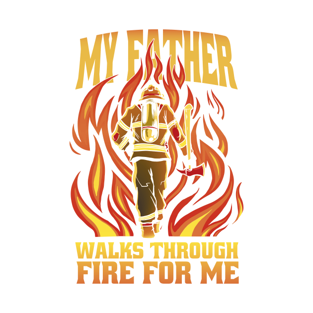 Firefighter Dad Squad - Firemen Father by Popculture Tee Collection