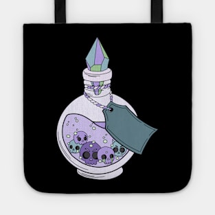 Magical Potions Bottles Witchy cute Skulls Tote