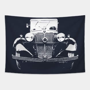 Morris 10-4 1930s British classic car monoblock white Tapestry