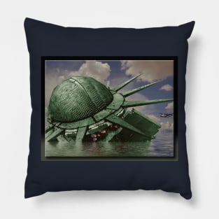 The Sinking of Liberty Pillow
