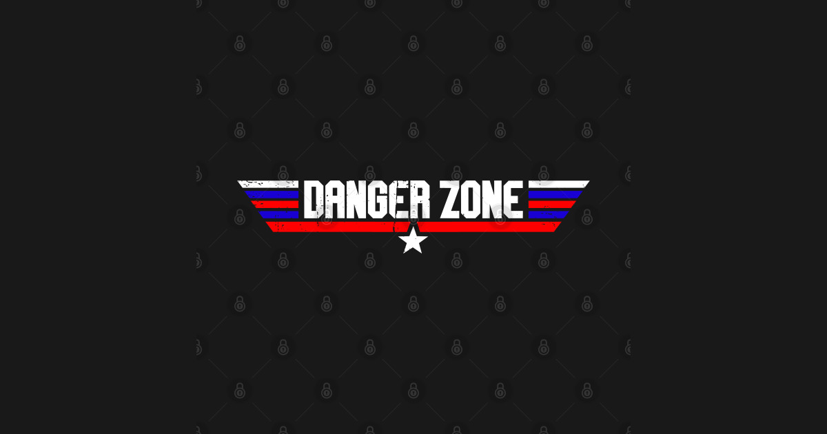 Danger Zone! Top Gun Sticker TeePublic