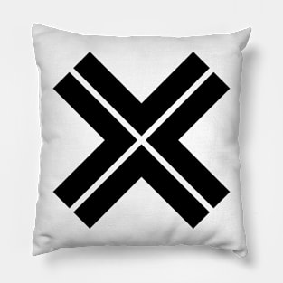 X-cross pattern_1 Pillow