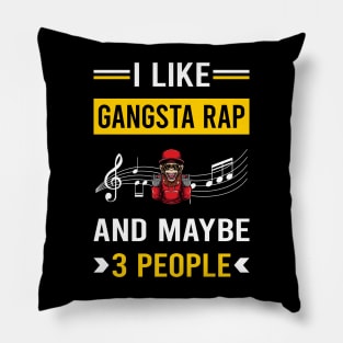 3 People Gangsta Rap Rapping Rapper Pillow