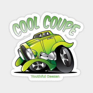 Cool Coupe Cartoon Toon Magnet