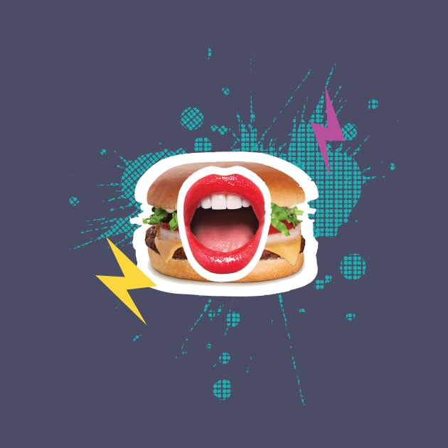 Hamburger lips by VijackStudio