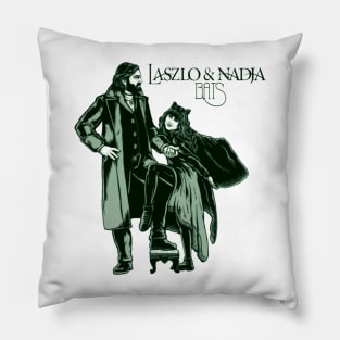 LASZLO AND NADJA BATS Pillow