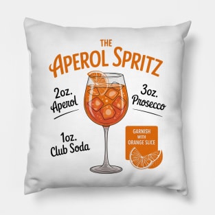 Aperol Spritz Recipe Pillow