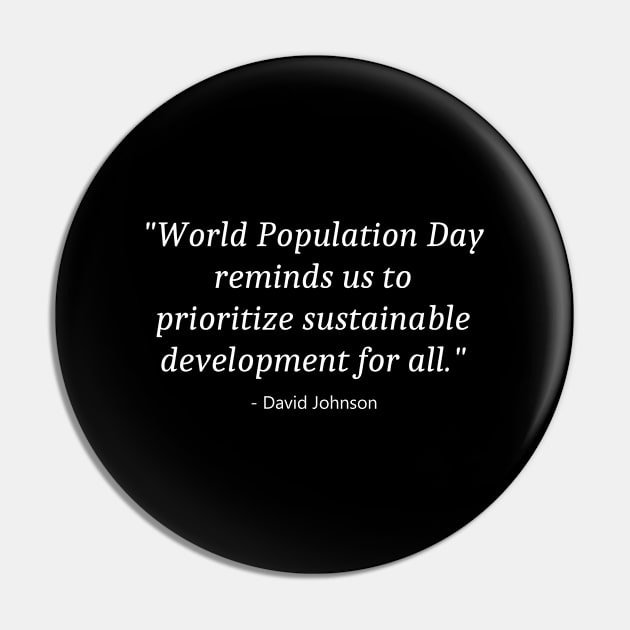 World Population Day Pin by Fandie