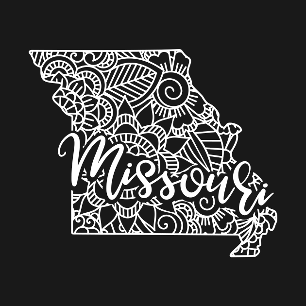 Missouri USA Mandala Art Gift by JKFDesigns