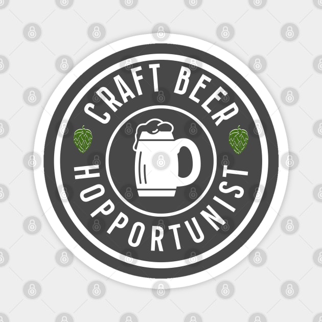 Craft Beer Hopportunist Magnet by DB Teez and More