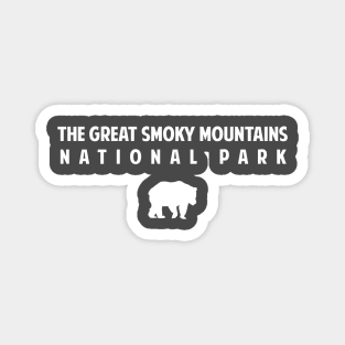 Great Smoky Mountains National Park Bear Retro Magnet