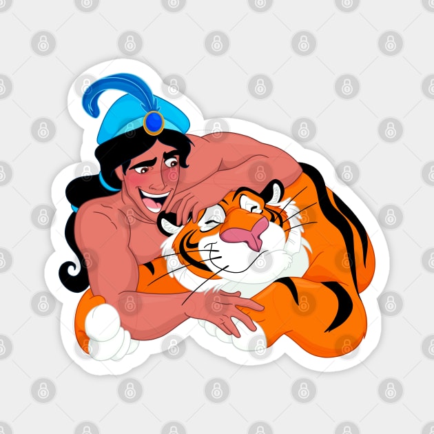 Tiger Prince Magnet by Fransisqo82