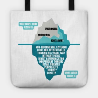 The Autism Iceberg Funny Design for Autistics Tote