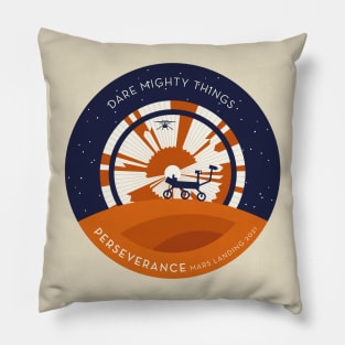 Mars Perseverance Rover Parachute (light backgrounds) Pillow