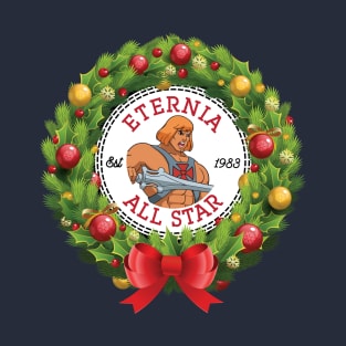 Christmas All Star Eternia He Man Wreath T-Shirt