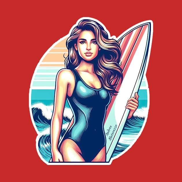 Girl Sport Surf by Andrea Matarazzo