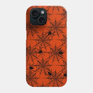 Halloween Spider Web With Scary Spiders Phone Case