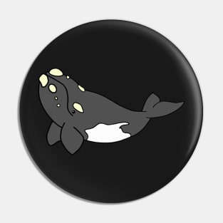 Cartoon Southern Right Whale Pin