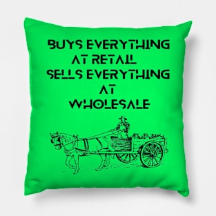 Farmers: buys everything  at retail, sells everything at wholesale. Pillow