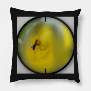 Ant in flower. Pillow