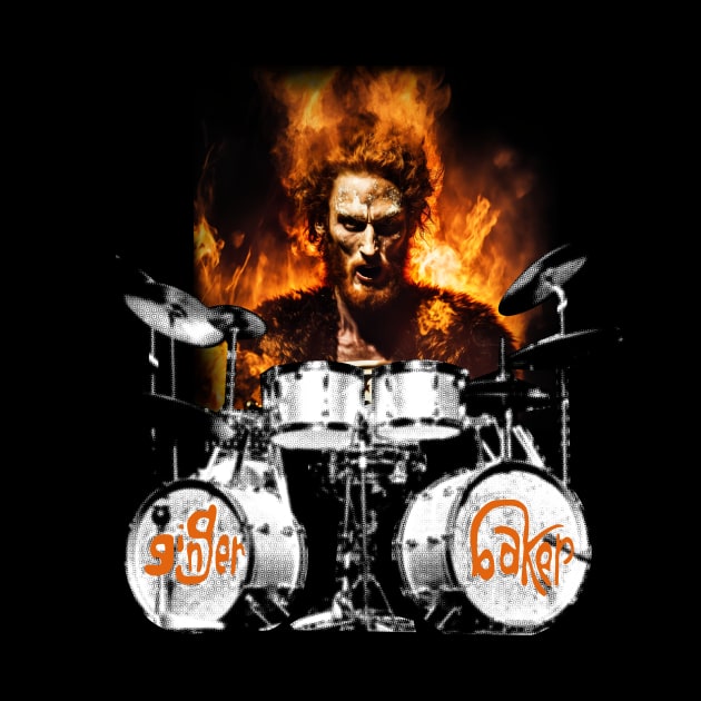 Ginger Baker is on fire by Mr. 808