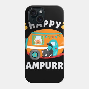 Funny Camping With Cats Kitty Fisherman Camper Gift Phone Case