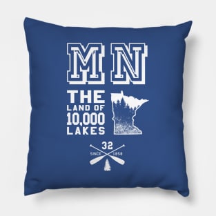 Minnesota MN Land of 10,000 Lakes Pillow