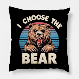 i choose the bear Pillow