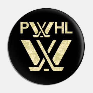 Pwhl Logo Distressed effect Pin