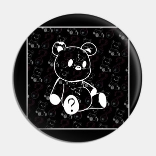 Teddy pattern Pin