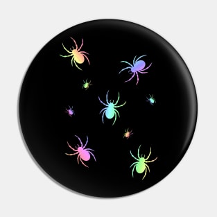 CREEPY Crawly Happy Halloween Spider Pin