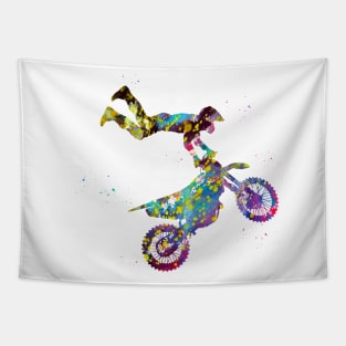 Motocross Dirt Bike Tapestry