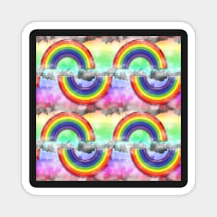 Rainbows & Rough Stripes Magnet