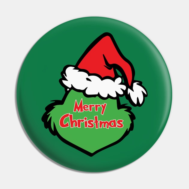 Merry Christmas Pin by Litho