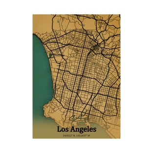 Los Angeles Vintage Map T-Shirt